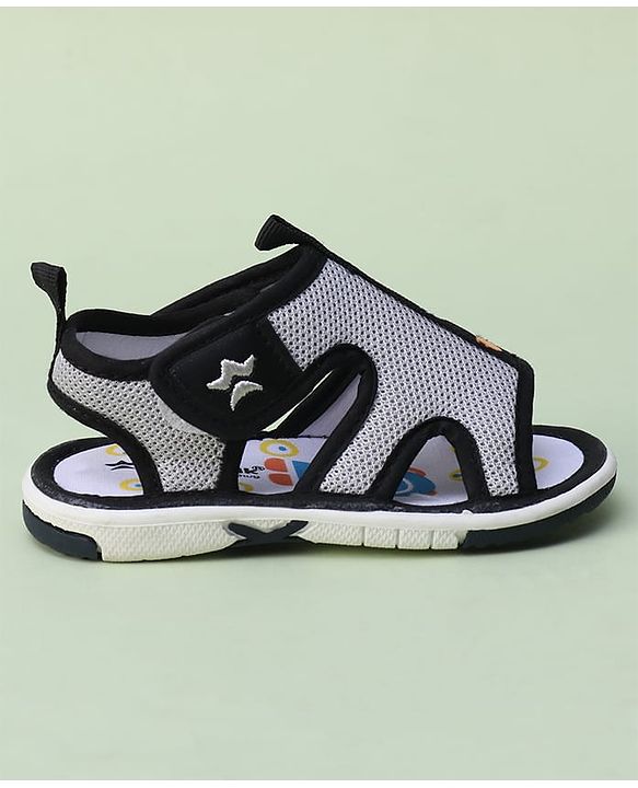 Cute Walk by Babyhug Animal Printed Sandals With Velcro Closure - Blue