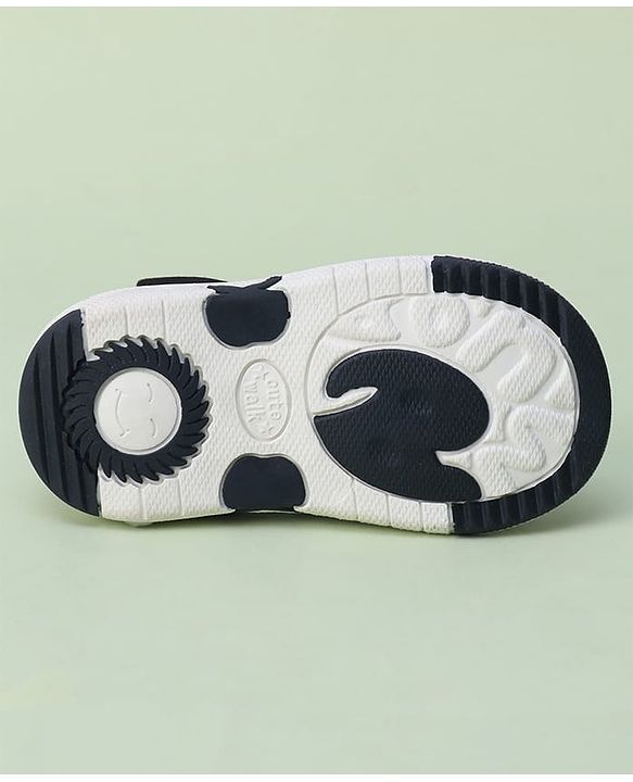 Cute Walk by Babyhug Animal Printed Sandals With Velcro Closure - Blue