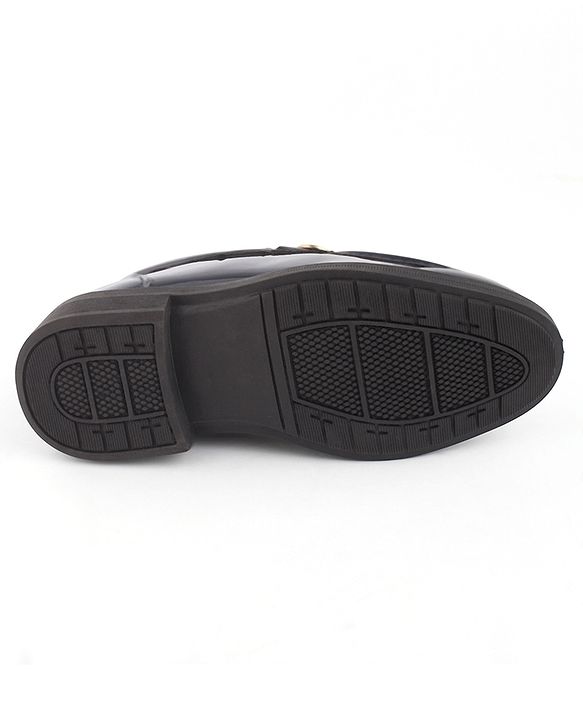Cute Walk by Babyhug Loafers with Applique - Black