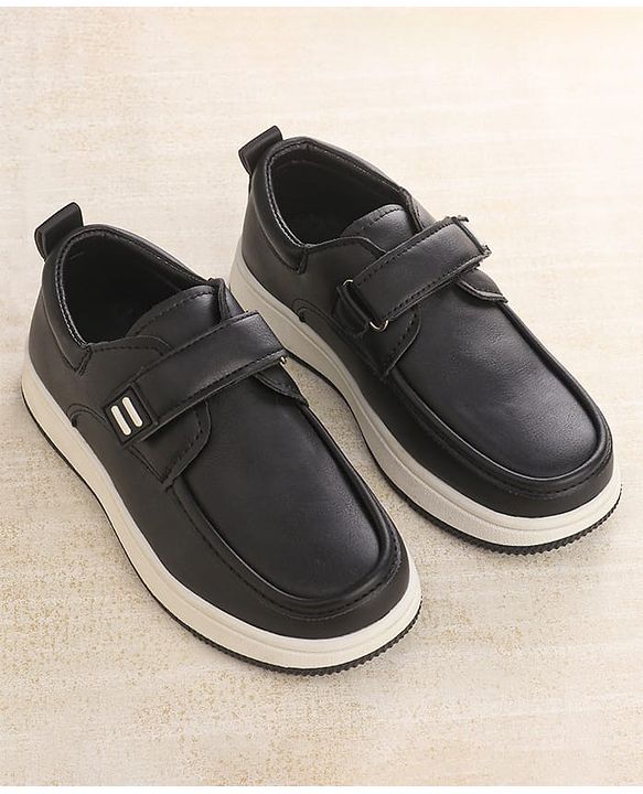 Cute Walk by Babyhug Velcro Closure Formal Shoes - Black