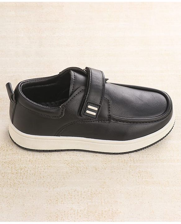 Cute Walk by Babyhug Velcro Closure Formal Shoes - Black
