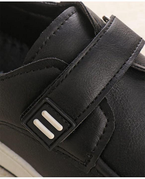 Cute Walk by Babyhug Velcro Closure Formal Shoes - Black