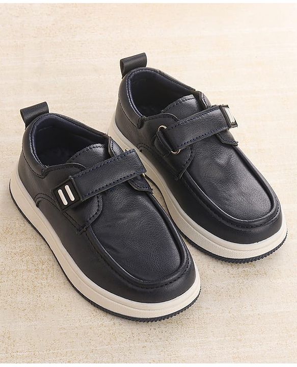 Cute Walk by Babyhug Velcro Closure Formal Shoes - Black