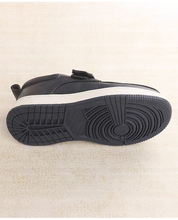 Cute Walk by Babyhug Velcro Closure Formal Shoes - Black