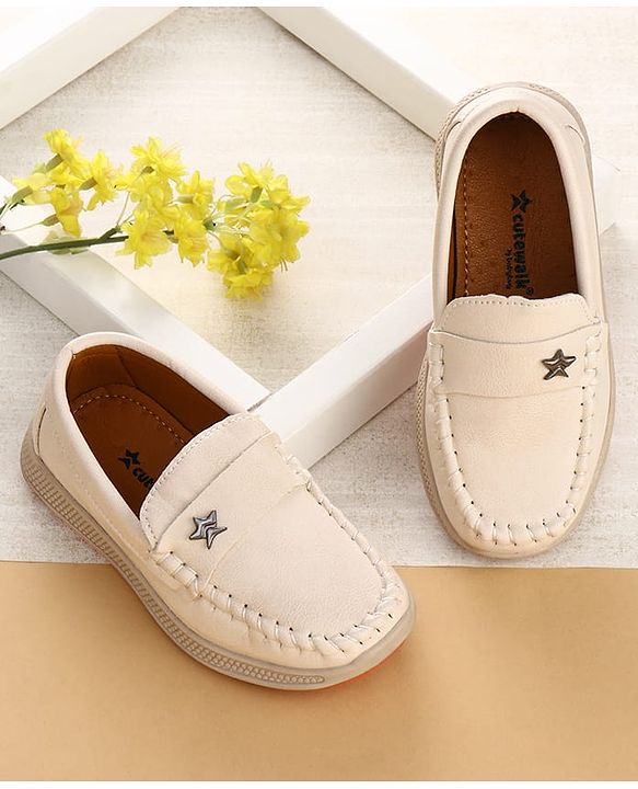 Cute Walk by Babyhug Slip On Loafers - Beige