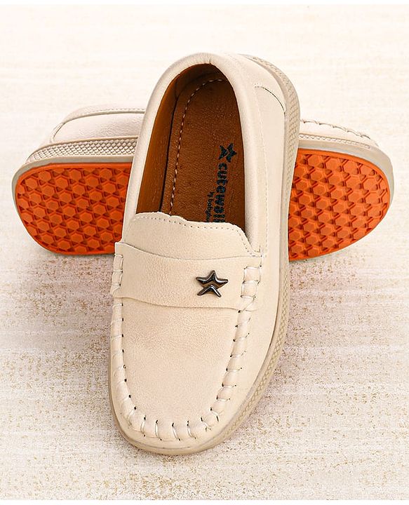Cute Walk by Babyhug Slip On Loafers - Beige