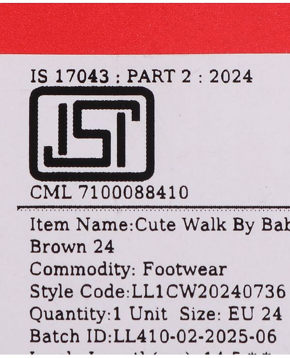 Cute Walk by Babyhug Slip On Solid Loafers - Brown