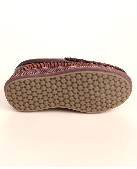 Cute Walk by Babyhug Slip On Solid Loafers - Brown