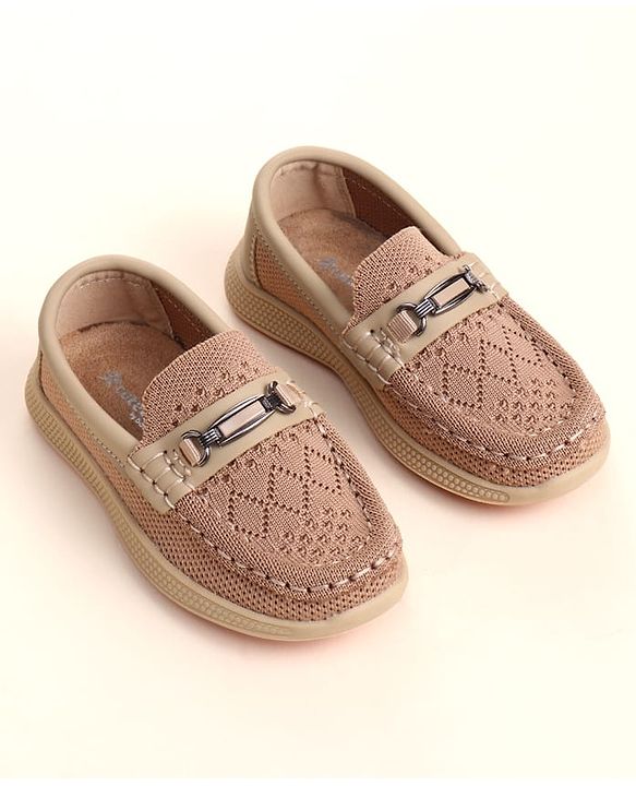 Cute Walk by Babyhug Slip On Solid Loafers - Brown