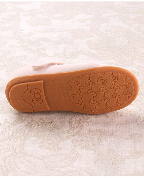 Cute Walk by Babyhug Velcro Closure Ballerina with Bow Applique - Blue