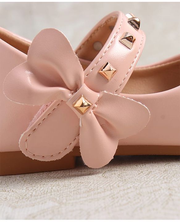 Cute Walk by Babyhug Ballerina with Velcro Closure & Applique - Silver
