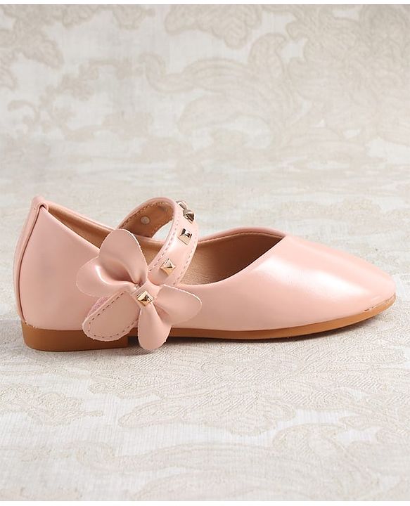 Cute Walk by Babyhug Ballerina with Velcro Closure & Bow Applique - Pink