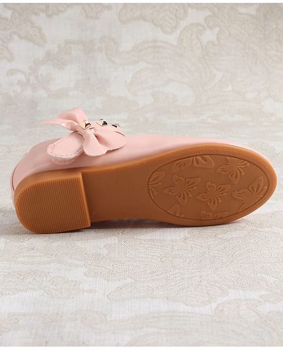 Cute Walk by Babyhug Ballerina with Velcro Closure & Bow Applique - Pink