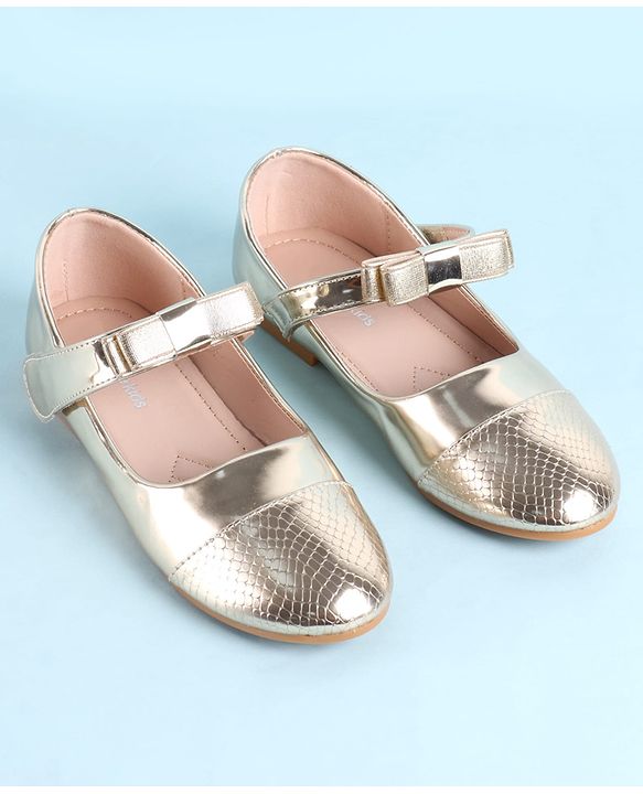 Pine Kids Ballerina with Velcro Closure - Golden