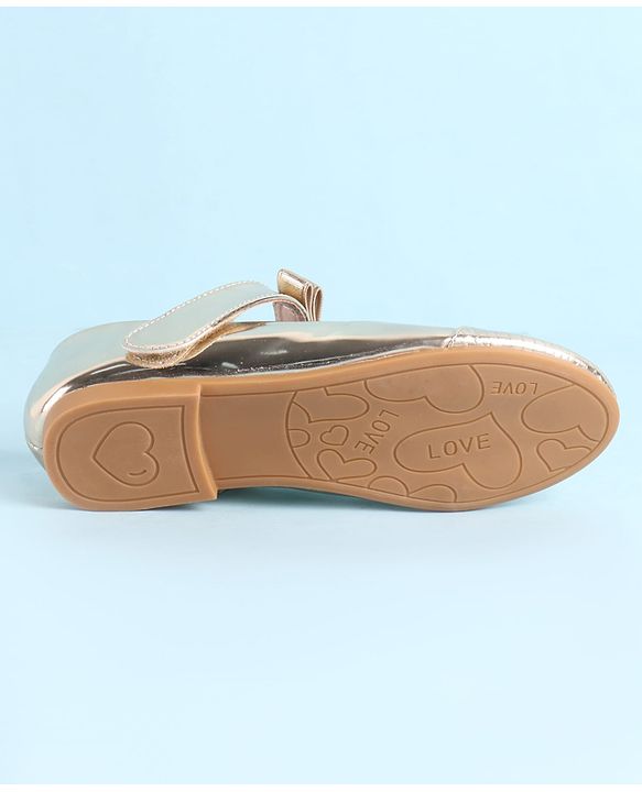 Pine Kids Ballerina with Velcro Closure - Golden