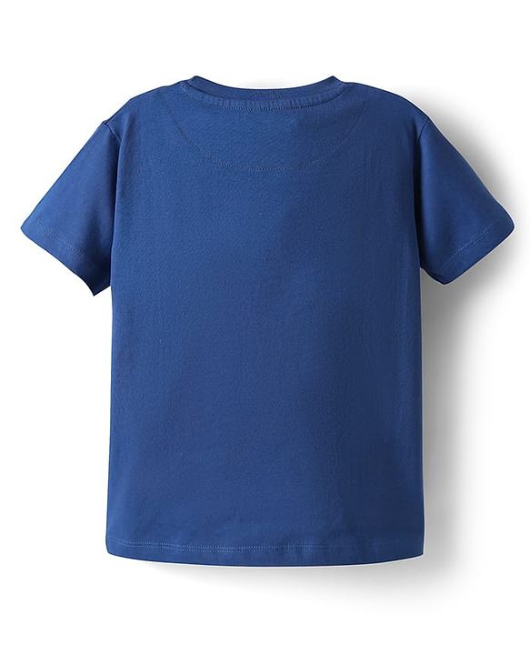 Pine Kids Marvel Single Jersey Knit Half Sleeves T-Shirt with Avengers Graphics - Navy Blue