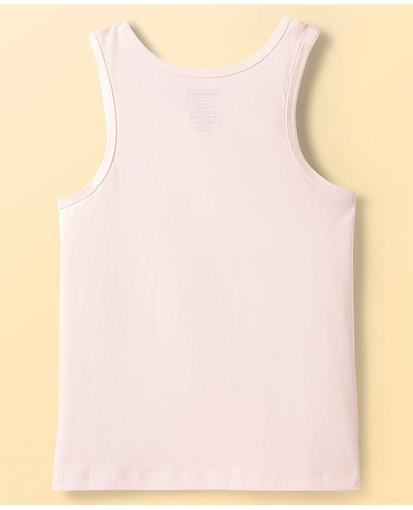Pine Kids Cotton Lycra Knit Sleeveless  Vests With Aeroplane Print Pack of 3 (Color May Vary)