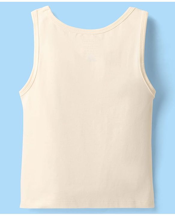 Pine Kids Cotton Lycra Knit Sleeveless Vests With Text Print Pack Of 3 (Colour May Vary)