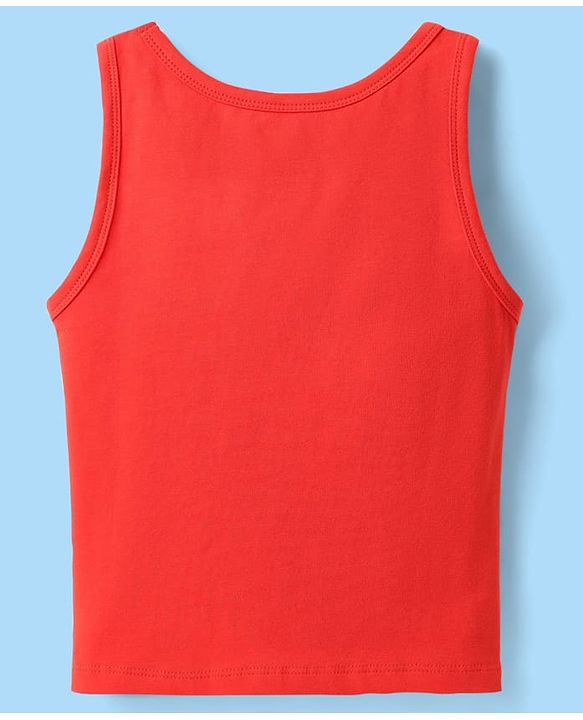 Pine Kids Cotton Lycra Knit Sleeveless Vests With Text Print Pack Of 3 (Colour May Vary)