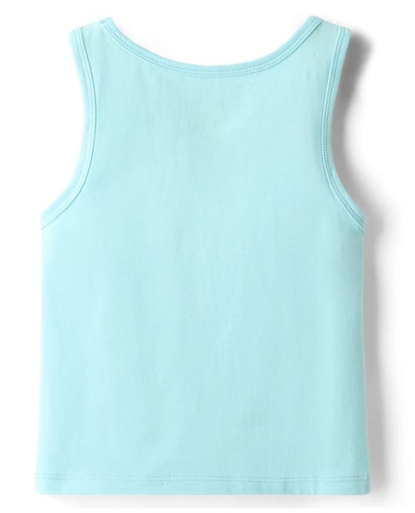 Pine Kids Cotton Lycra Knit Sleeveless Solid Colour Vests Pack Of 3 (Colour May Vary)