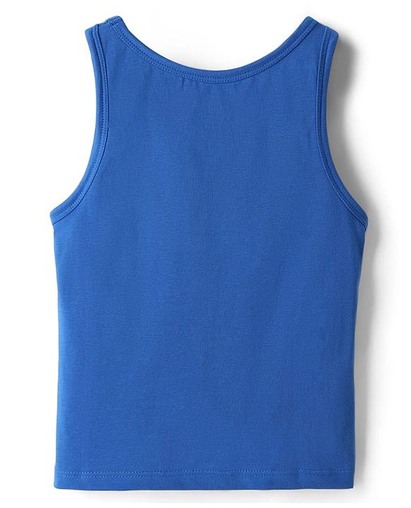 Pine Kids Cotton Lycra Knit Sleeveless Solid Colour Vests Pack Of 3 (Colour May Vary)