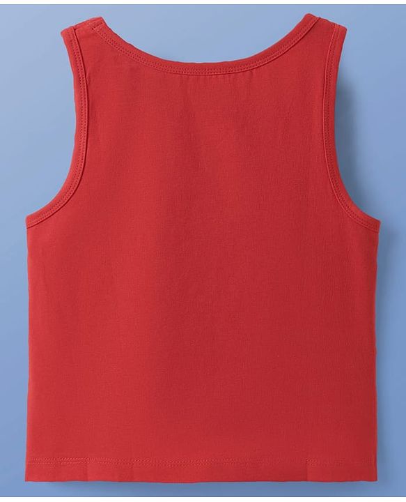 Pine Kids Cotton Lycra Knit sleeveless Solid Colour Vests Pack Of 3 (Colour May Vary)