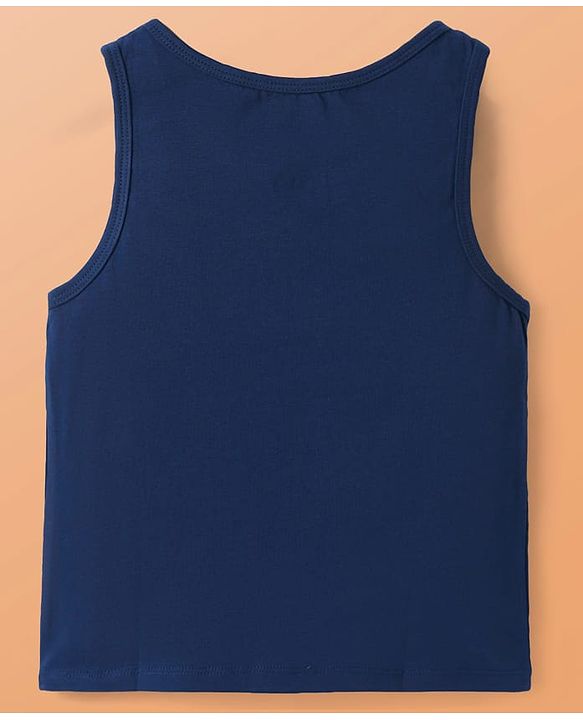 Pine Kids Cotton Lycra Knit Sleeveless Solid Colour Vests Pack Of 3 (Colour May Vary)