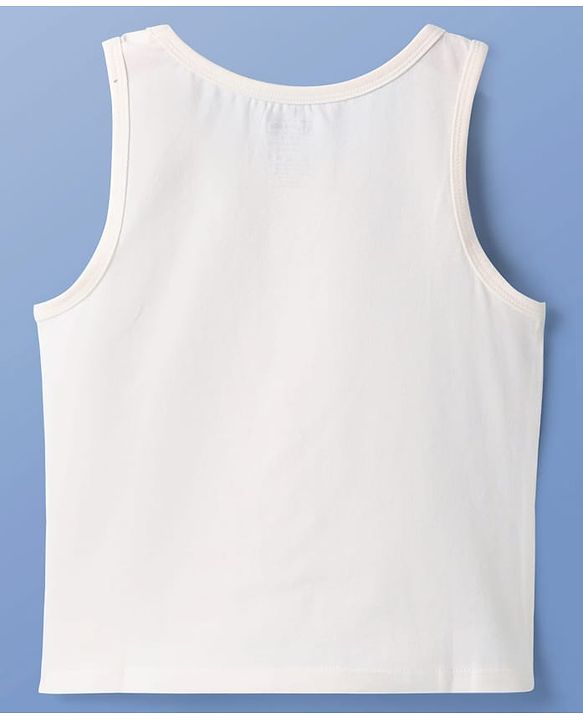 Pine Kids Cotton Lycra Knit Sleeveless Solid Colour Vests Pack Of 3 (Colour May Vary)