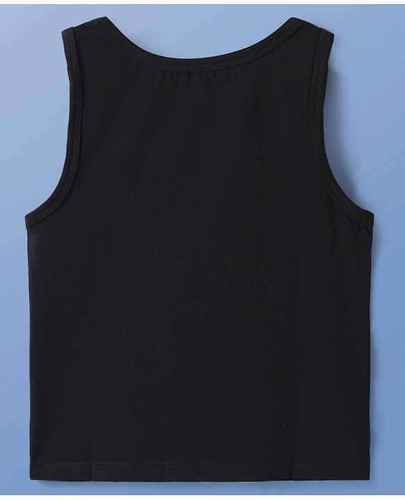 Pine Kids Cotton Lycra Knit Sleeveless Solid Colour Vests Pack Of 3 (Colour May Vary)