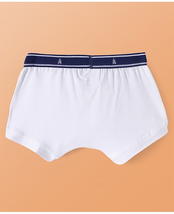 Pine Kids Cotton Elastane Knit Solid Colour Trunks Pack of 3 (Colour May Vary)