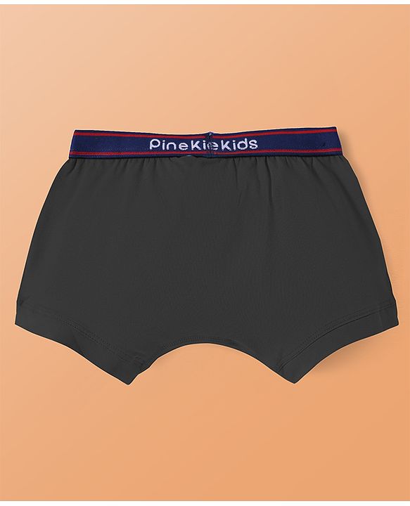 Pine Kids Cotton Elastane Knit Solid Colour Trunks Pack of 3 (Colour May Vary)