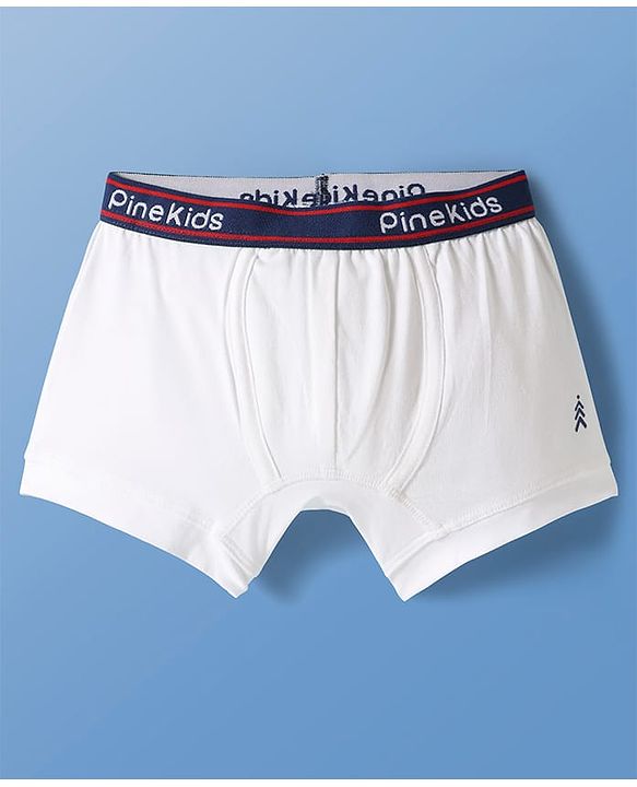 Pine Kids Cotton Elastane Knit Trunks Pack Of 3 (Colour May Vary)