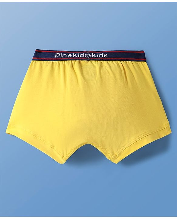 Pine Kids Cotton Elastane Knit Trunks Pack Of 3 (Colour May Vary)