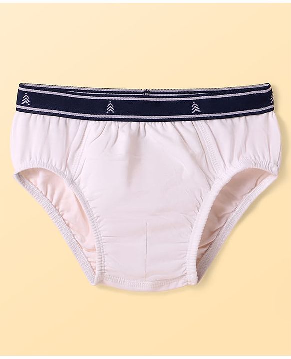 Pine Kids Cotton Elastane Knit Solid Color Briefs Pack of 3 (Color May Vary)