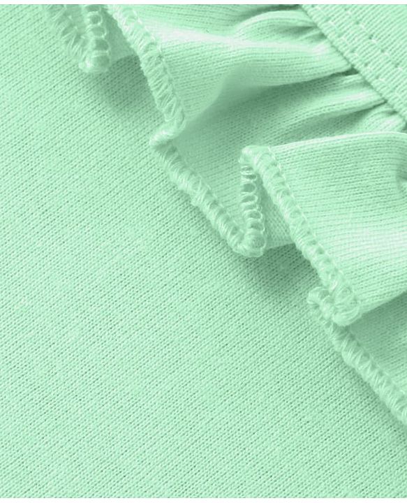 Babyhug Single Jersey Knit Solid Colour Sleeveless Frock With Bloomer - Light Green