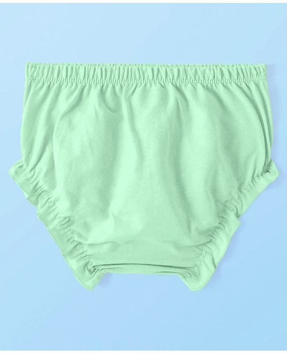 Babyhug Single Jersey Knit Solid Colour Sleeveless Frock With Bloomer - Light Green