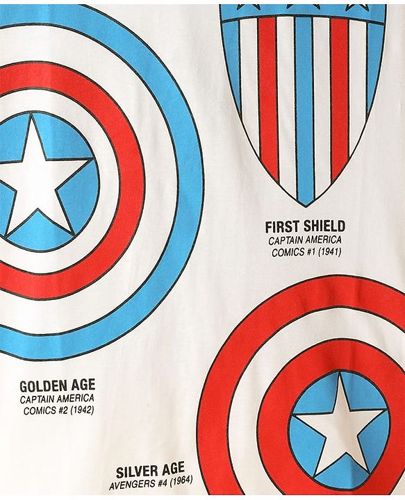 Pine Kids Marvel Single Jersey Knit Half Sleeve T-Shirt with Avengers Graphics Pack of 3 - Light Green Light Blue & White