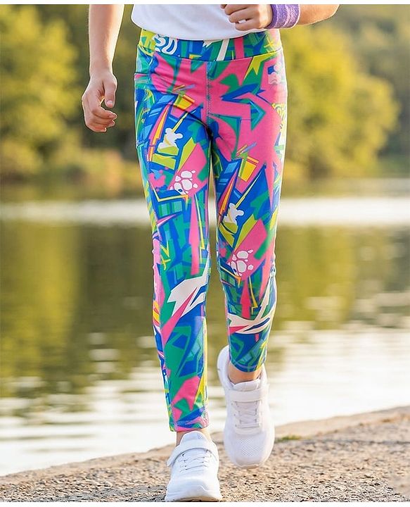 Pine Active Knit Full Length Super Stretch Printed Legging - Multicolor