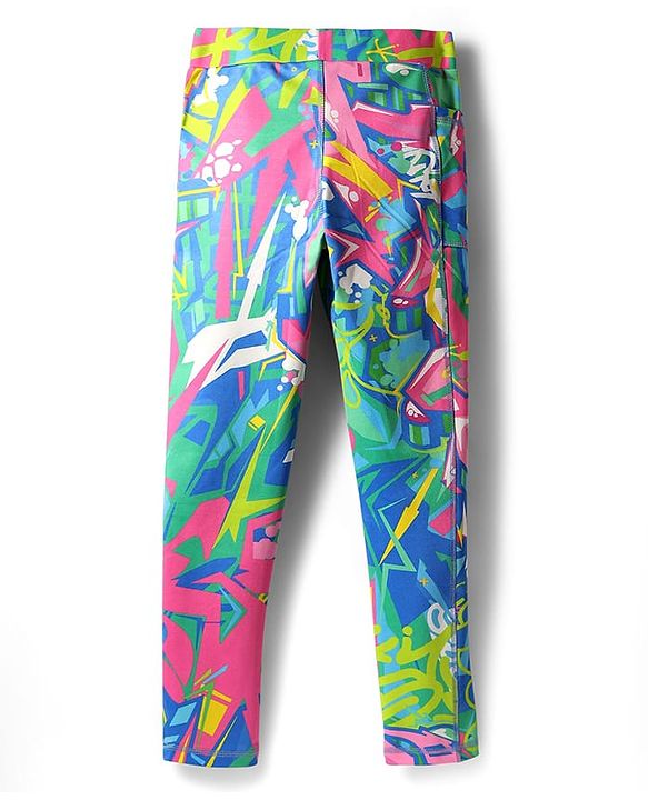 Pine Active Knit Full Length Super Stretch Printed Legging - Multicolor