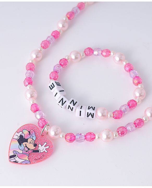 Babyhug Disney Hair Accessories Combo Set With Minnie Mouse - Pink
