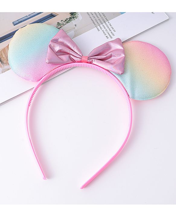 Babyhug Disney Hair Accessories Combo Set With Minnie Mouse - Pink