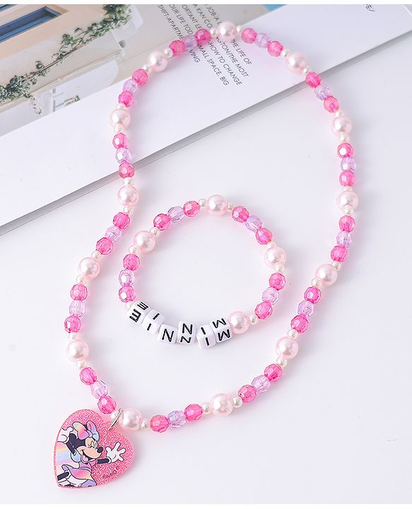 Babyhug Disney Hair Accessories Combo Set With Minnie Mouse - Pink