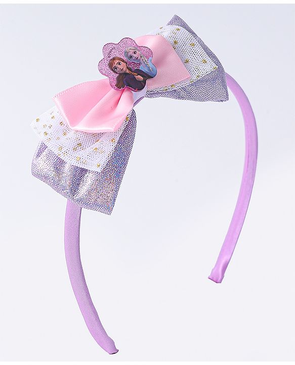 Pine Kids Disney Hair Accessories Combo Sets with Bow Applique & Disney Princes Print Free Size - Multicolor