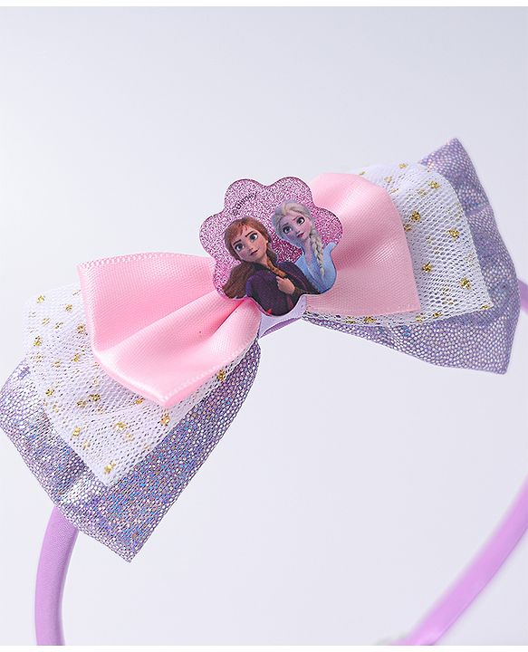 Pine Kids Disney Hair Accessories Combo Sets with Bow Applique & Disney Princes Print Free Size - Multicolor