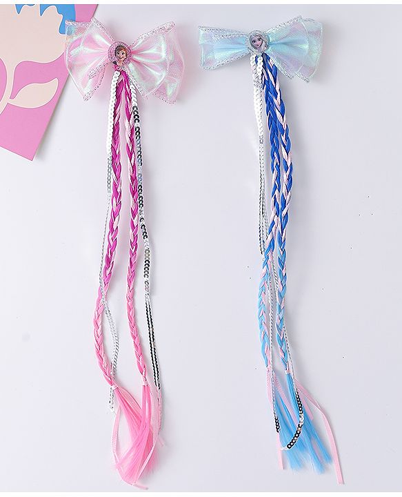 Babyhug Disney Free Size Bow & Butterfly Clips Pack of 2 - Multicolor