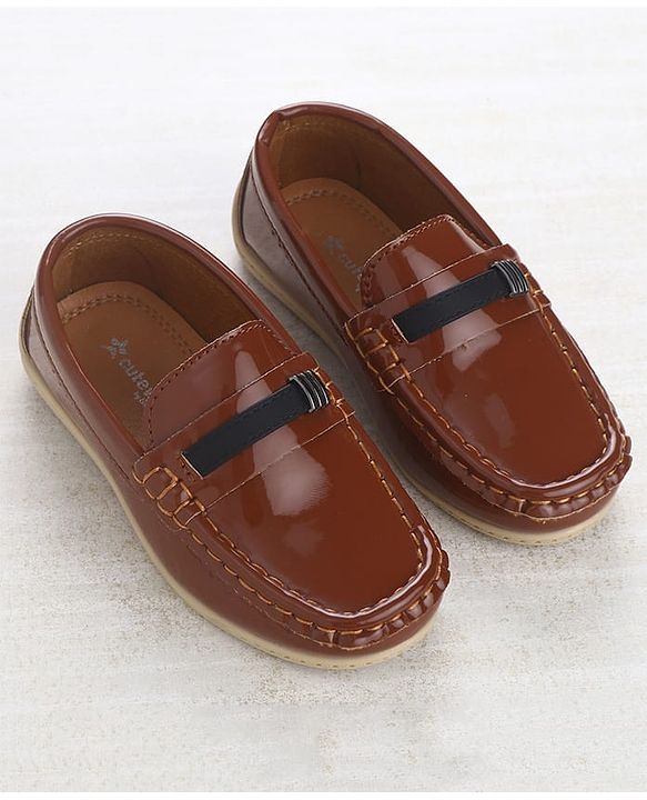 Cute Walk by Babyhug Slip On Loafers - Brown