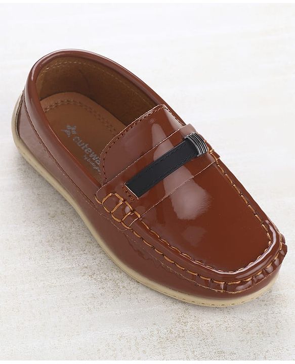 Cute Walk by Babyhug Slip On Loafers - Brown