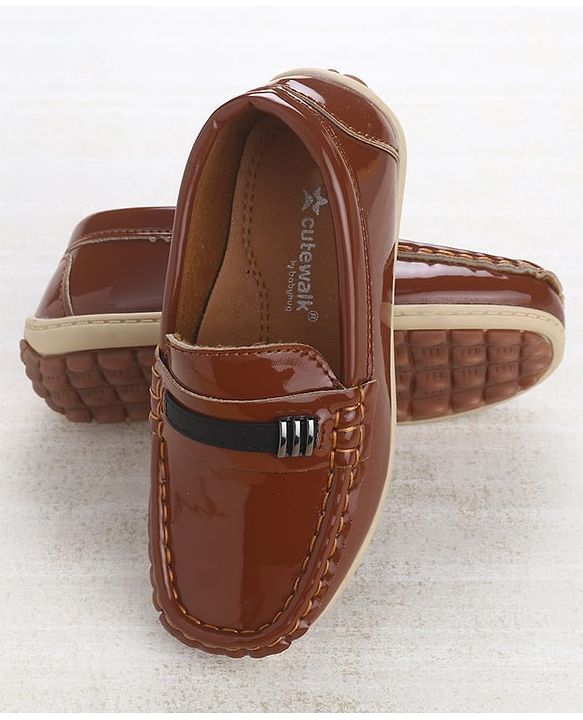 Cute Walk by Babyhug Slip On Loafers - Brown