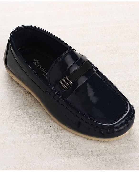 Cute Walk by Babyhug Slip On Loafers - Navy Blue