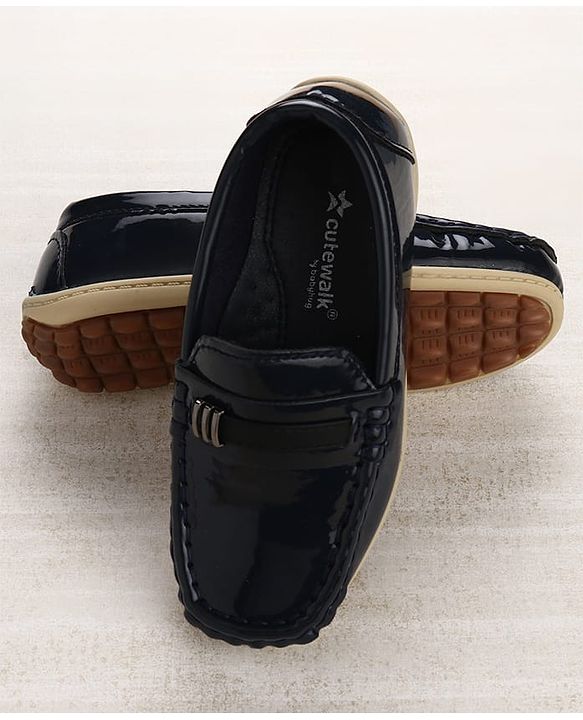 Cute Walk by Babyhug Slip On Loafers - Navy Blue
